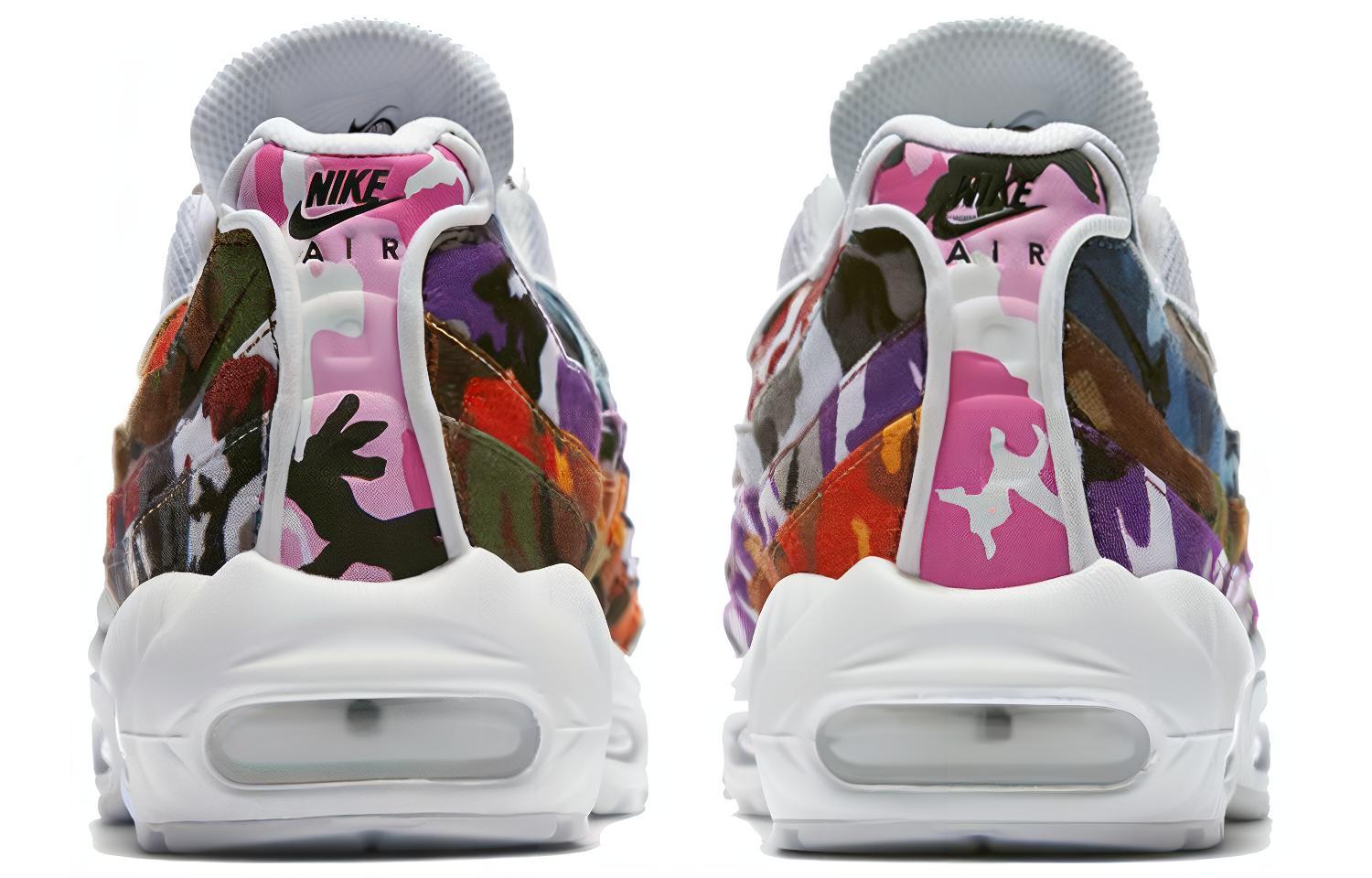Кроссовки Nike Air Max 95 ERDL Party WHITE (бело-черно-сине-фиолетово-коричневые) — Белыйчёрныйсинийфиолетовыйкоричневый — фото 5