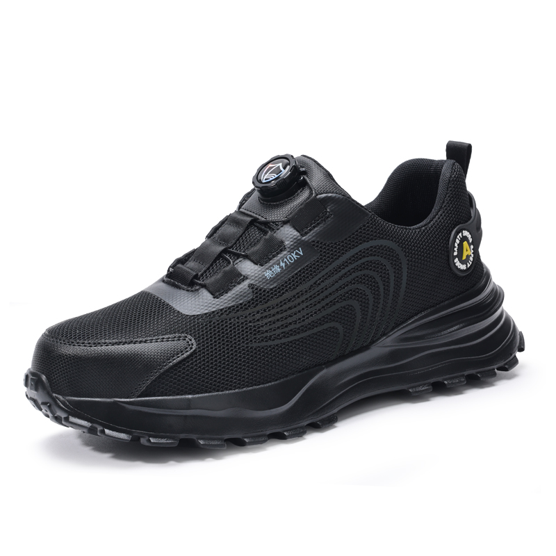 LANOUDUN Breathable, Impact Resistant, Lightweight Low top Outdoor Shoes Unisex Black