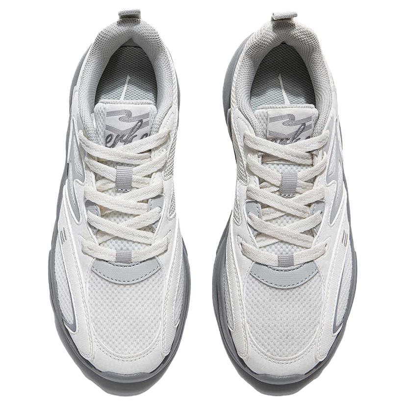 Erke Slip Resistant Abrasion Resistant Low top Casual Running Shoes Women’s White Gray