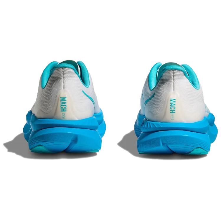 HOKA ONE ONE Mach 6 White Skyward Blue