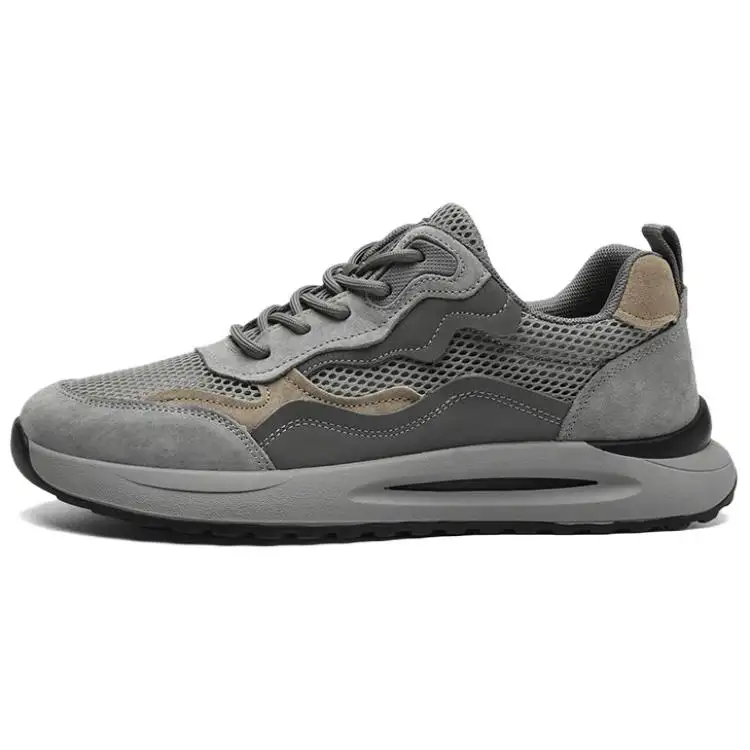 JEEP SPIRIT Black Myth Lightweight Low top Training Racing Running Shoes Men's Gray