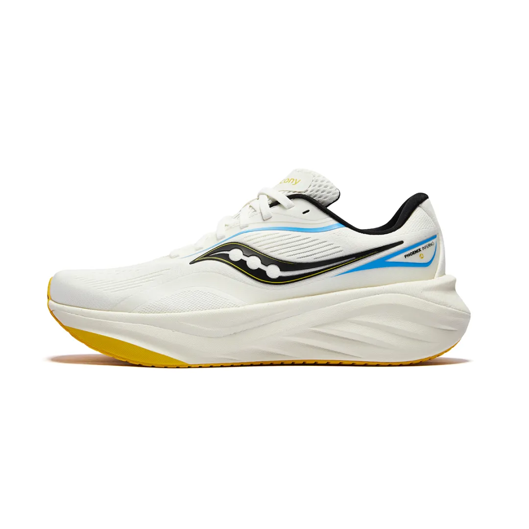Saucony PHOENIX INFERNO Firebird 4 Low top PWRVIZI Training Racing Running Shoes Men's Beige Black