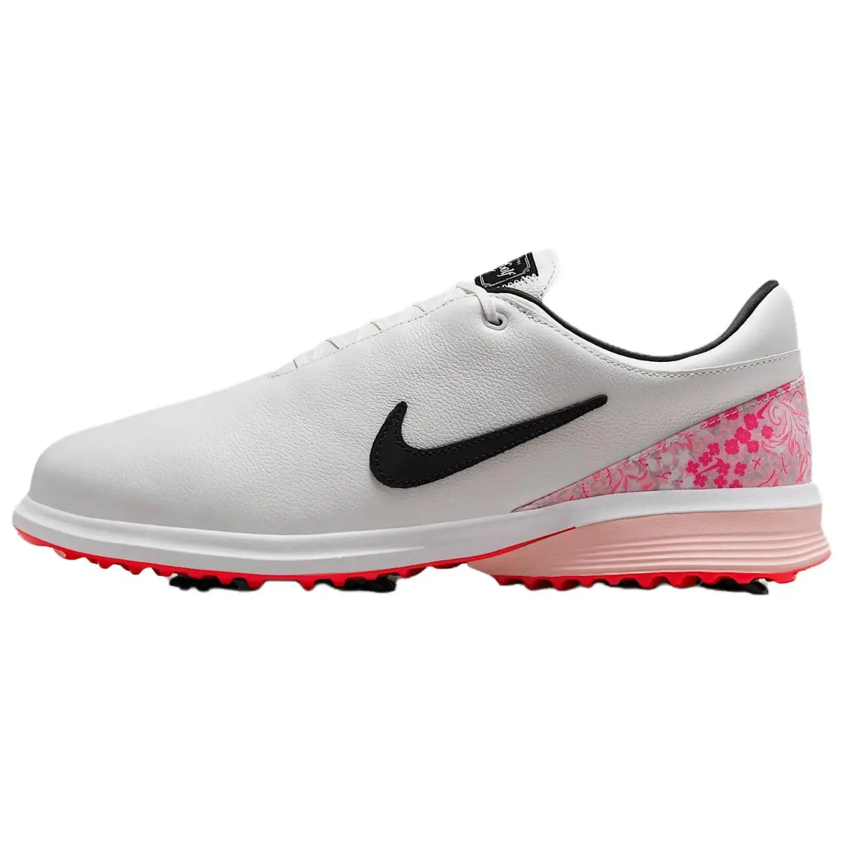 Nike Victory Tour 4 Slip Resistant Abrasion Resistant Low top Golf Shoes Unisex White Pink