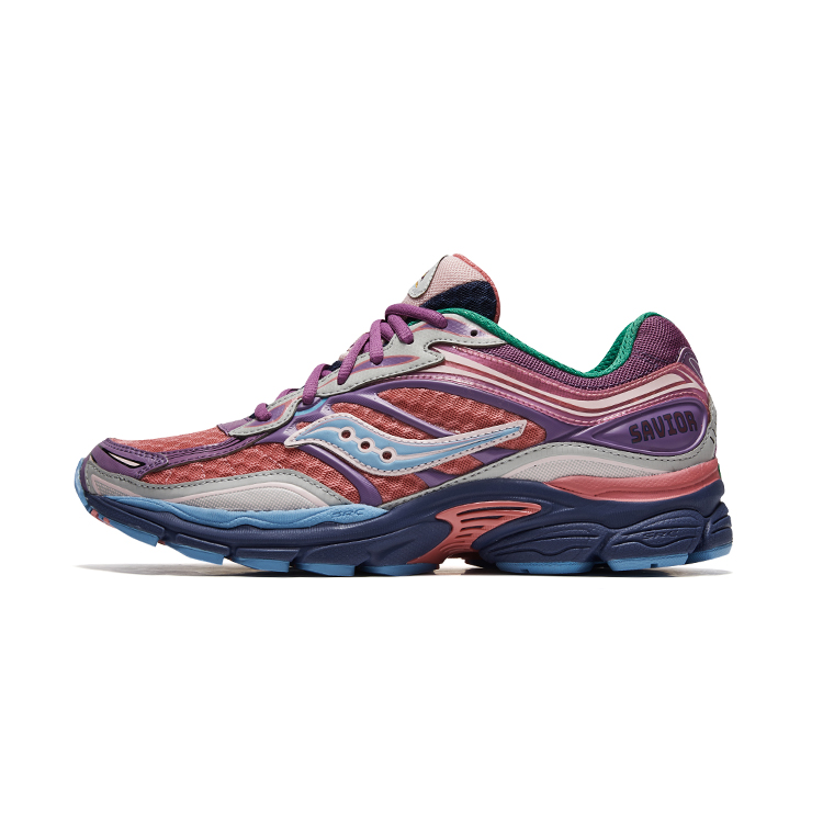 Кроссовки Saucony Pro Grid Omni 9 JAE TIPS (красно-серые)