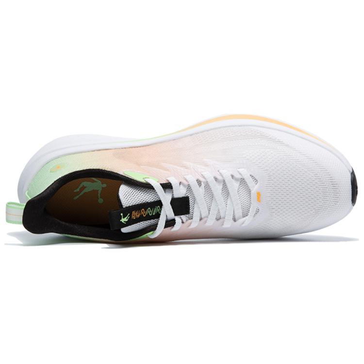 QIAODAN Light Speed 4.0 Comfortable And Trendy Cushioning Breathable Low top Running Shoes Men’s White Green