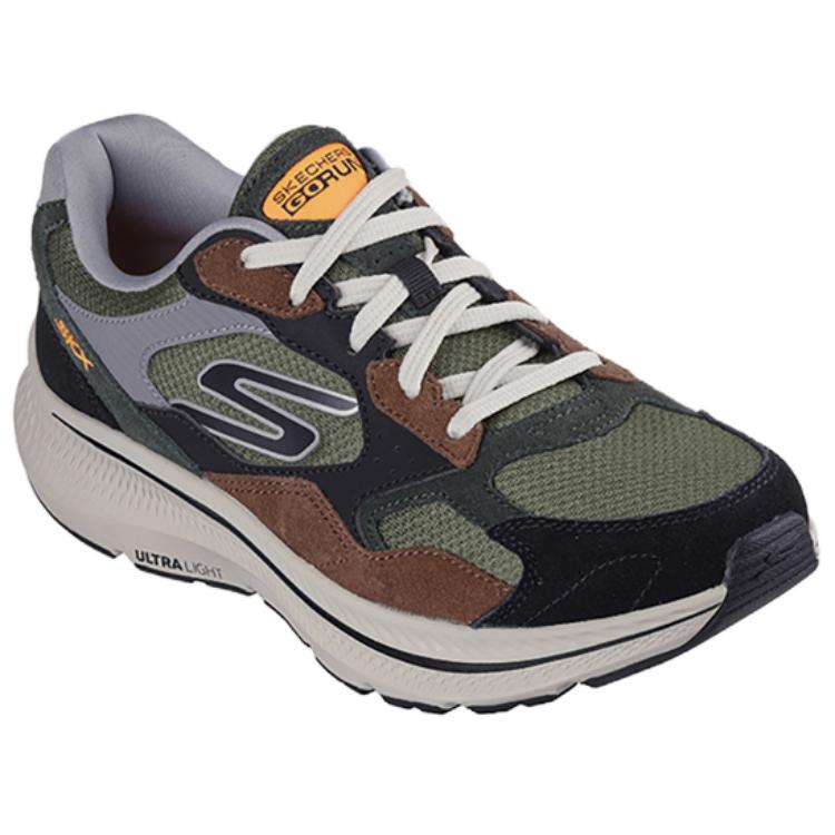 Skechers GO RUN Comfortable Low top Casual Running Shoes Men’s Black Green Brown