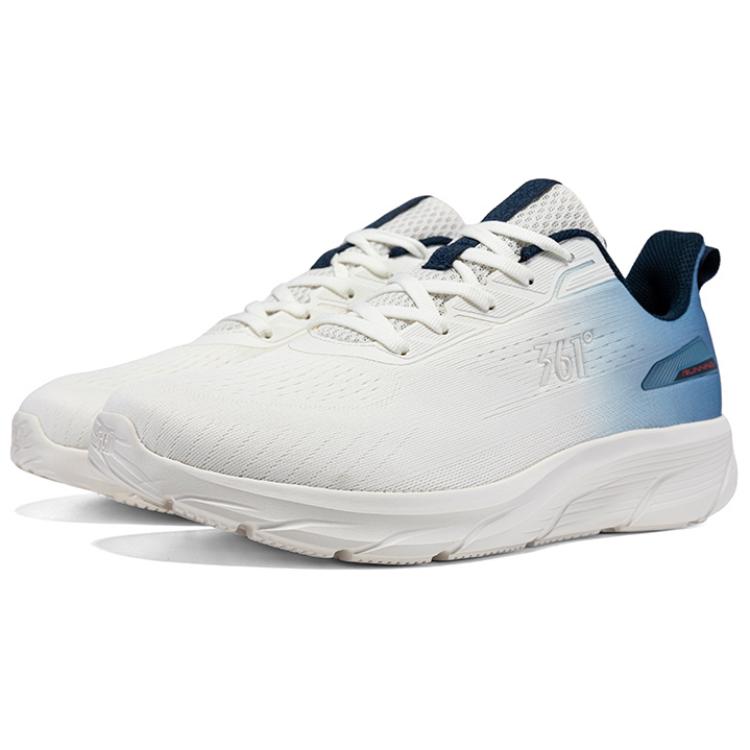 361° Versatile Cushioning, Wear Resistant Low top Running Shoes Men’s White Blue