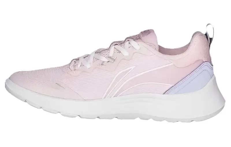 Li Ning Feather Slip Resistant Slip Resistant Low top Running Shoes Women's Pink