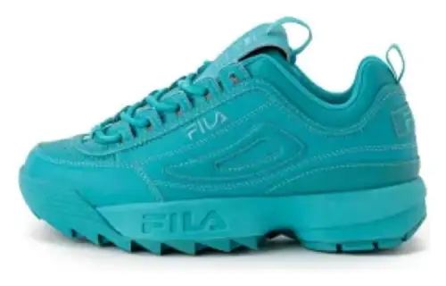 FILA Disruptor Wear resistant And Lightweight Low top Running Shoes Women's Blue