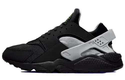 Nike Air Huarache Black Neon Green