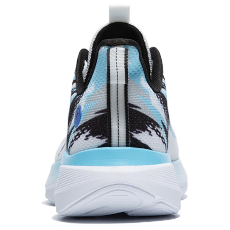 QIAODAN Light Speed 4.0 Cushioning Abrasion Resistant Breathable Low top Running Shoes Men’s White Blue