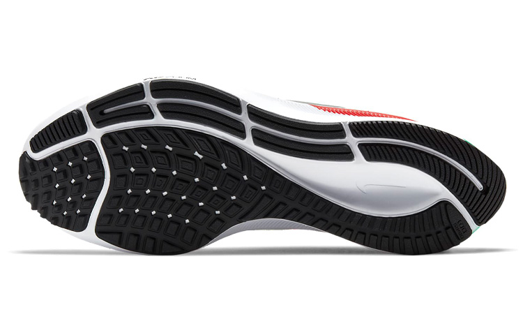 Женские кроссовки Nike Pegasus 37 (бело-красно-зеленые) — фото 6