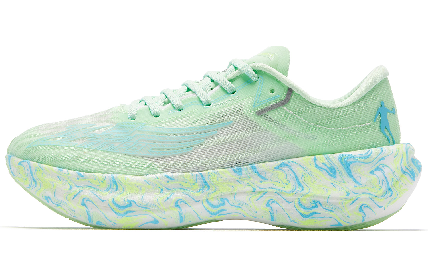 QIAODAN Feiying PB2.0 Cushioning Slip Resistant Abrasion Resistant Low top Running Shoes Women’s Fresh Green