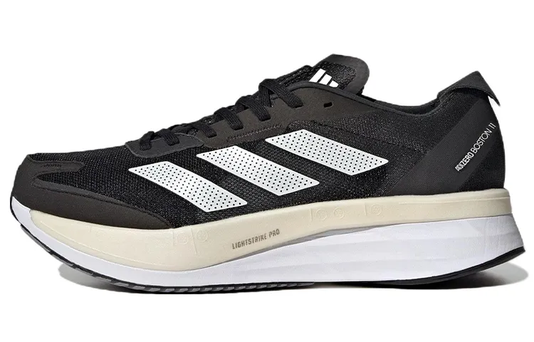 Adidas Adizero Boston 11 Wide 'Black White Carbon'
