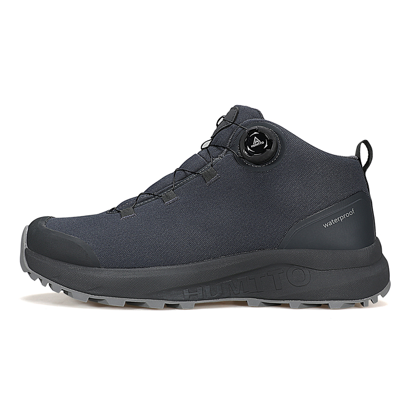 HUMTTO Cushioning Slip Resistant Abrasion Resistant Mid top Outdoor Shoes Men’s Dark Gray
