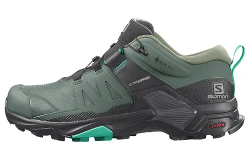 SALOMON X Ultra 4 Outdoor Shoes Women's Low Top Black/Green