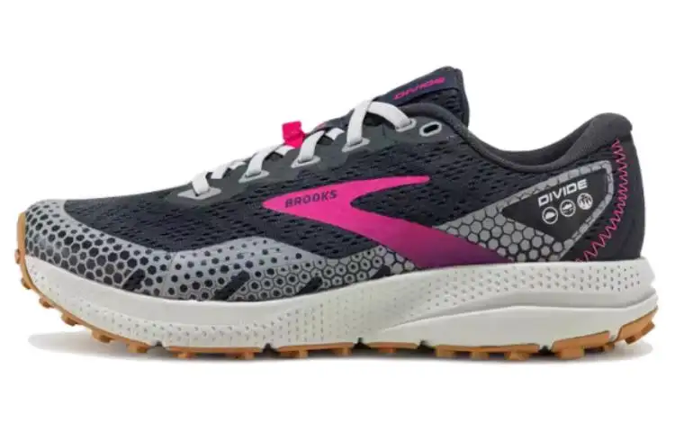 Brooks Divide Slip Resistant Abrasion Resistant Low top Outdoor Shoes Women's Gray Pink