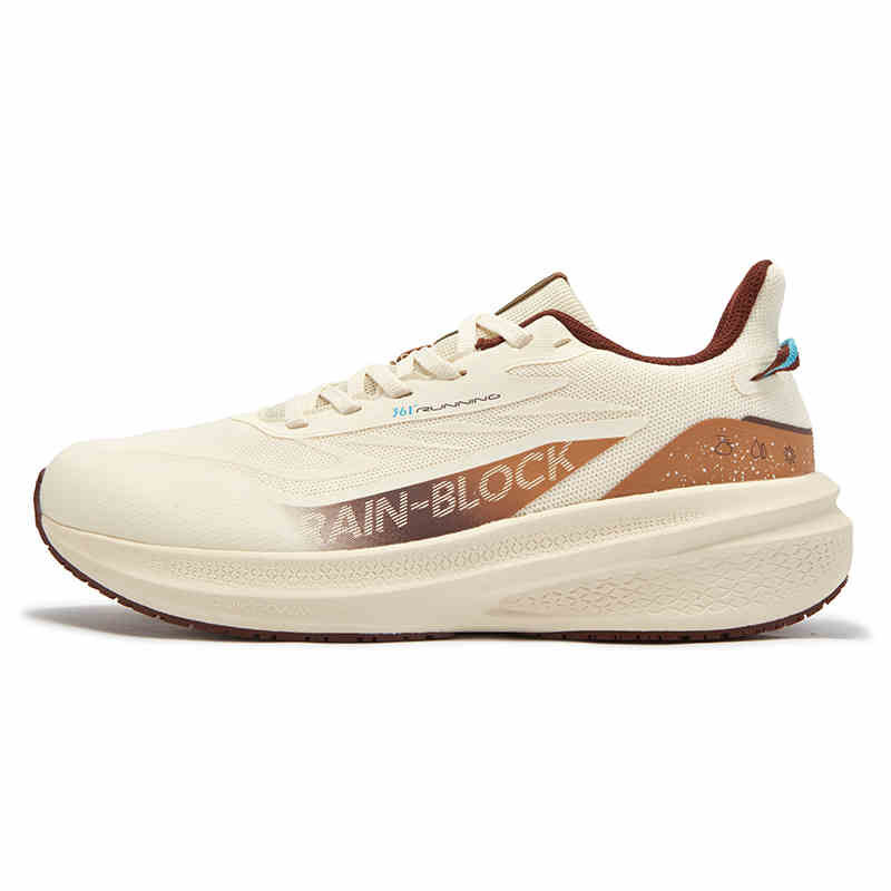 361° Slip Resistant Abrasion Resistant Low top Training Running Shoes Men’s Beige Brown