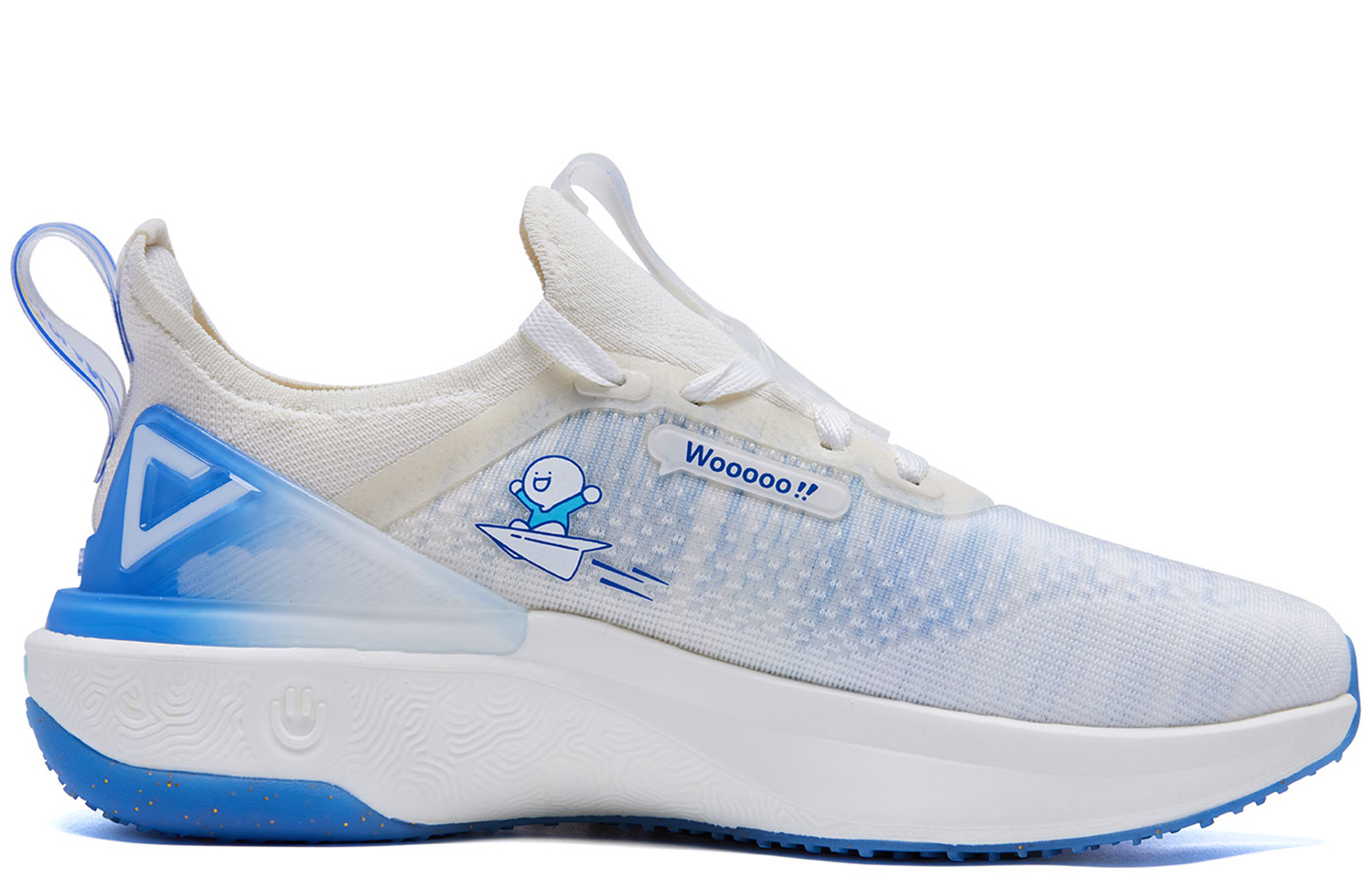 PEAK State Pole 4.0 Running Shoes Men’s Low Top White/Beige/Blue