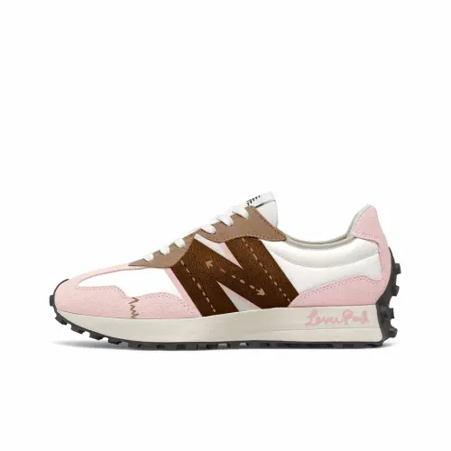 New Balance NB 327 Cushioning Abrasion Resistant Coverage Support Thermal Low top Running Shoes Unisex Pink