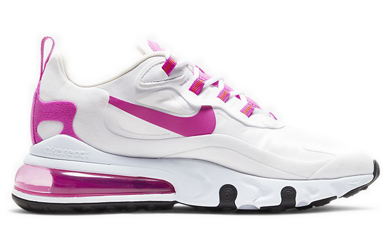 Женские кроссовки Nike Air Max 270 (бело-розовые) — фото 2