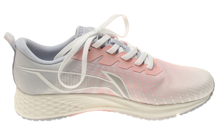 Li Ning Red Hare 4 Slip Resistant Abrasion Resistant Low top Running Shoes Women’s Gray Pink