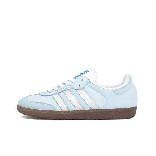 Adidas Originals SAMBA OG Slip Resistant Abrasion Resistant Low top Skateboard Shoes Unisex Blue White