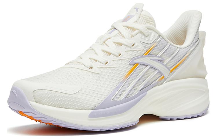 Anta A Grip Pro Lightweight, Wear resistant, And Non slip Low top Running Shoes Women’s White Purple Yellow