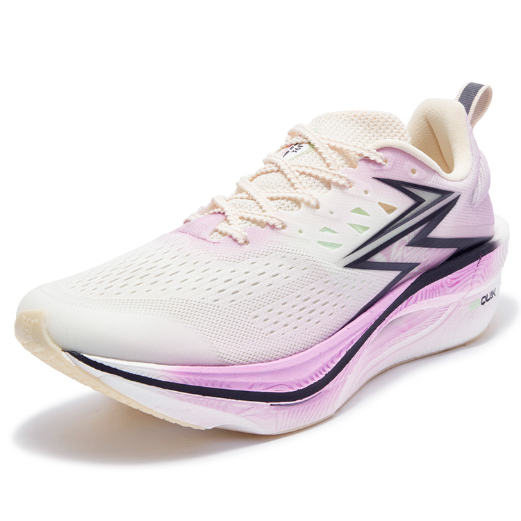 361° Flame 3 ET Low top Marathon Racing Running Shoes Unisex Purple Green Mismatched