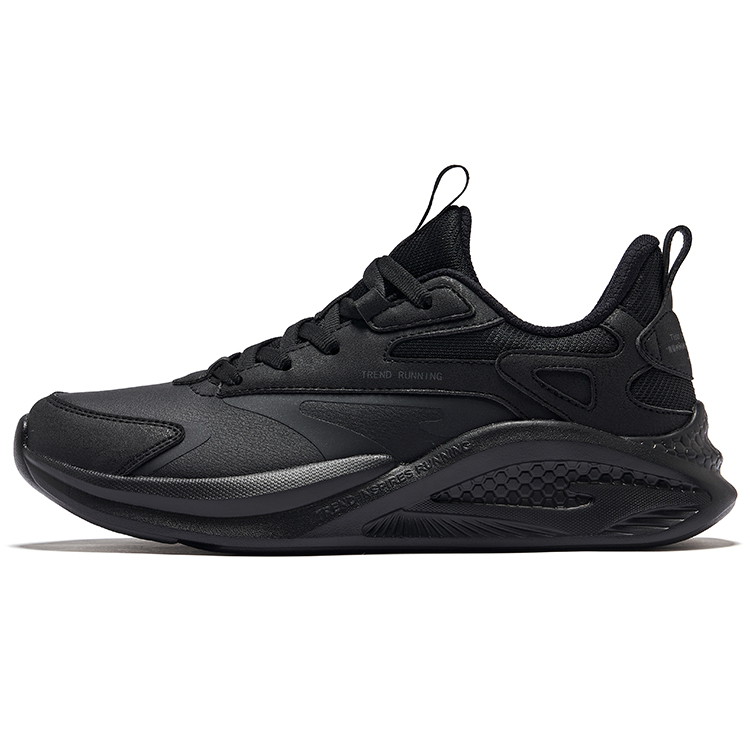 Erke Cushioning Abrasion Resistant Cushioning, Wear Resistant Low top Casual Running Shoes Women’s Jet Black
