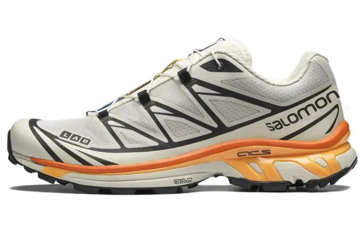 SALOMON XT 6 Synthetic Leather Comfortable Cushioning Slip Resistant Abrasion Resistant Low top Outdoor Shoes Unisex