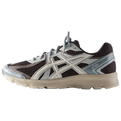 KITH x ASICS JOG 100S Abrasion Resistant Low top Running Shoes Unisex Black Silver