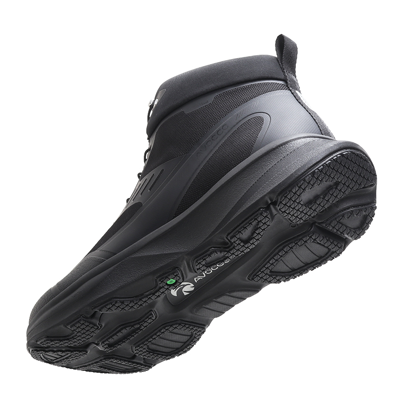 AVOCCO Life Cushioning Waterproof And Breathable Mid top Outdoor Shoes Men’s Black