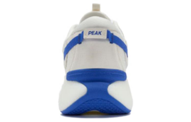 PEAK Flying Arc Cushioning Abrasion Resistant Breathable Low top Running Shoes Men’s White Blue