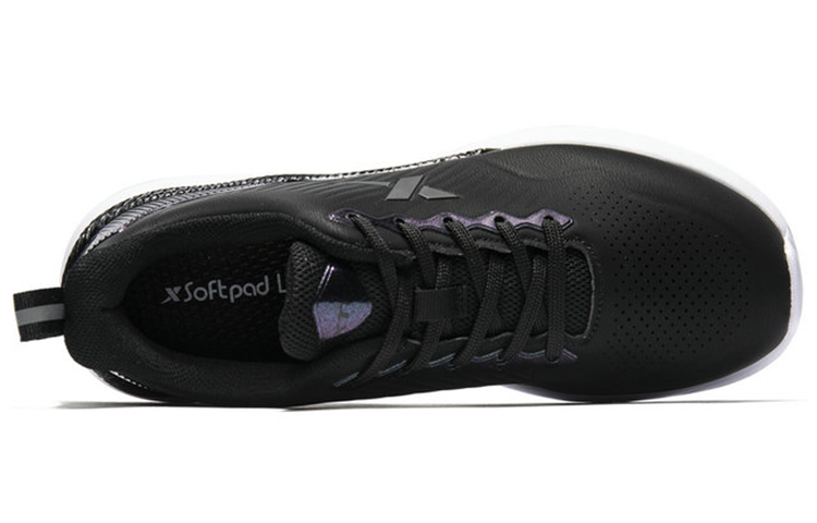 XTEP Synthetic Leather Breathable And Wear resistant Low top Running Shoes Women’s Black