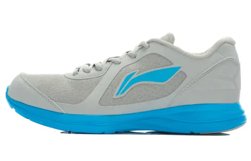 Li Ning Lightweight Breathable Low top Running Shoes Men's Gray Blue