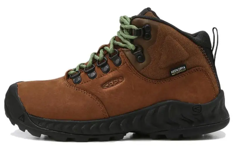 Keen NXIS EXPLORER MID WP Slip Resistant Abrasion Resistant Low top Outdoor Shoes Women's Brown