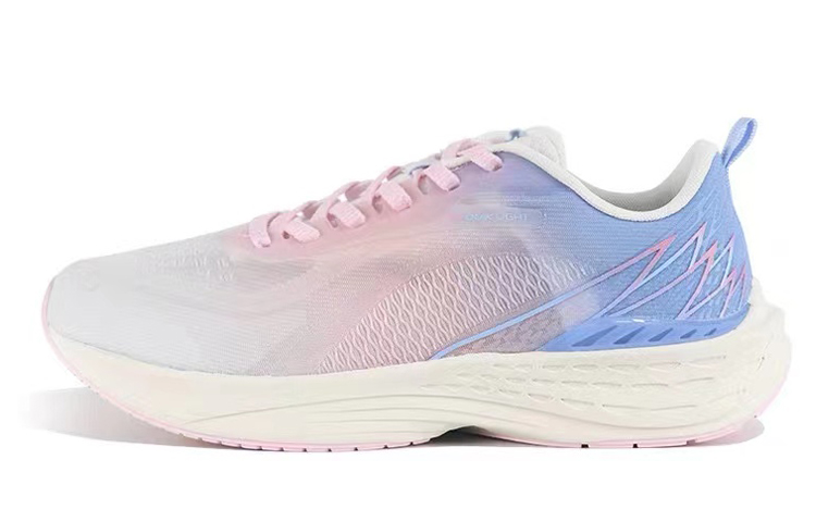 361° Flying Fish 3.0 Cushioning Slip Resistant Abrasion Resistant Low top Running Shoes Women’s White Pink Blue