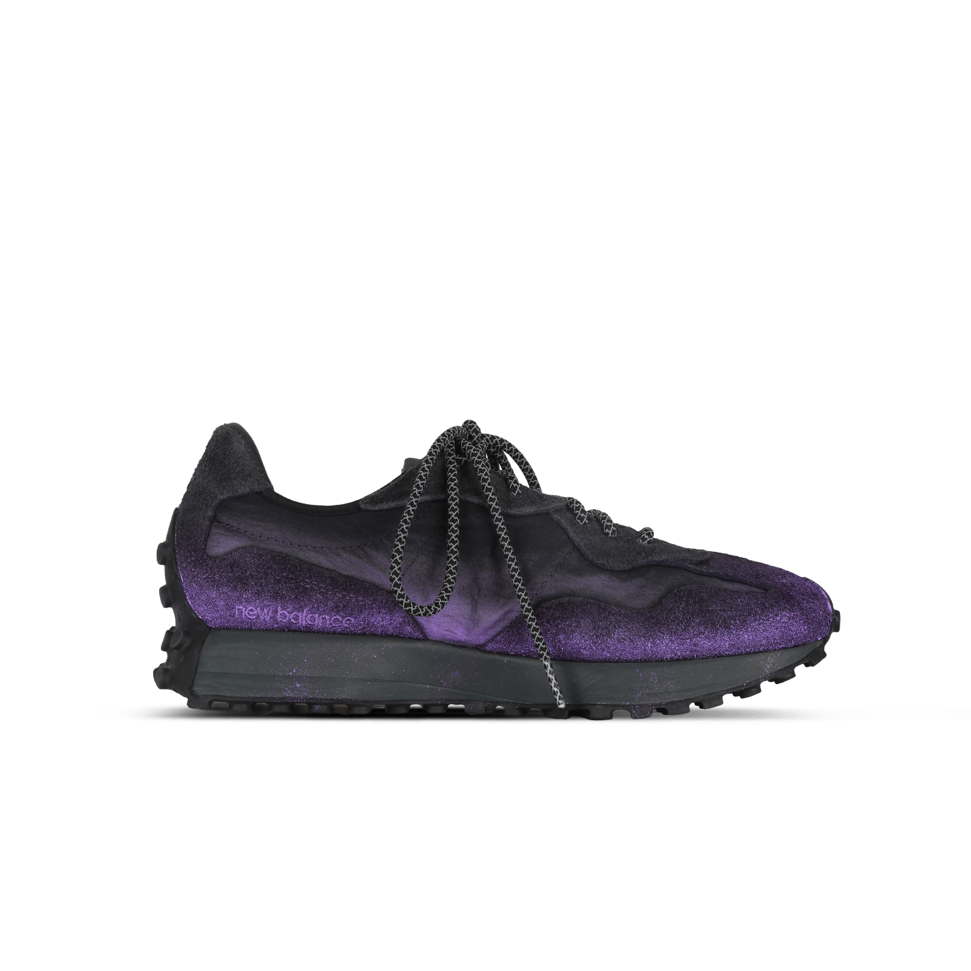 New Balance NB 327 Cushioning, Wear Resistant Low top Casual City Commuting Running Shoes Unisex Black Purple