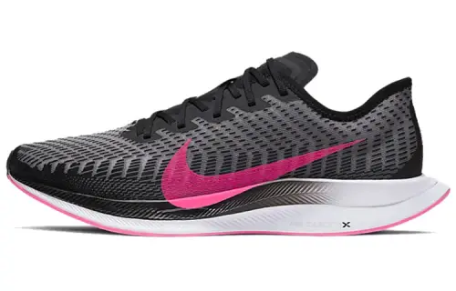 Nike Pegasus turbo 2 light foam long distance professional fabric shock-absorbing, anti-slip, wear-resistant, breathable, lightweight, low top air cushion, training running shoes, men's black powder