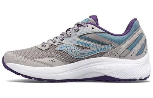 Saucony Cohesion 15 Running Shoes Women's Low Top Gray/Purple