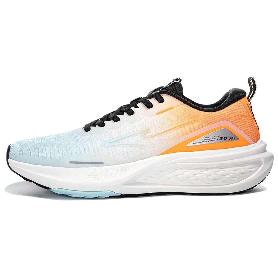 Erke Cushioning Slip Resistant Low top Running Shoes Men’s White Orange