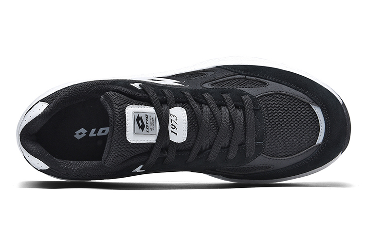 LOTTO Comfortable Textile, Synthetic Leather Slip Resistant Abrasion Resistant Low top Casual Running Shoes Men’s