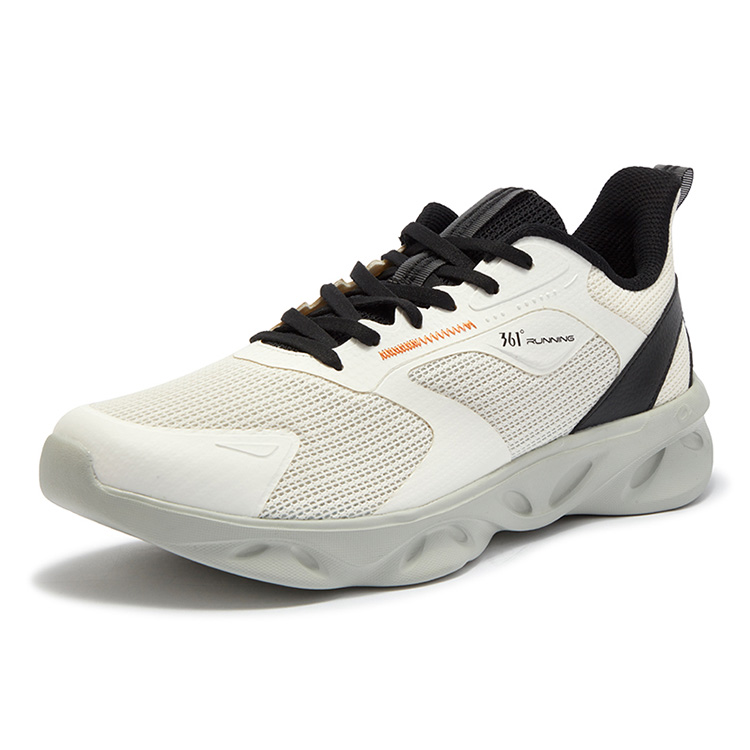 361° Slip Resistant Abrasion Resistant Low top Casual Running Shoes Men’s White Mint Gray Green