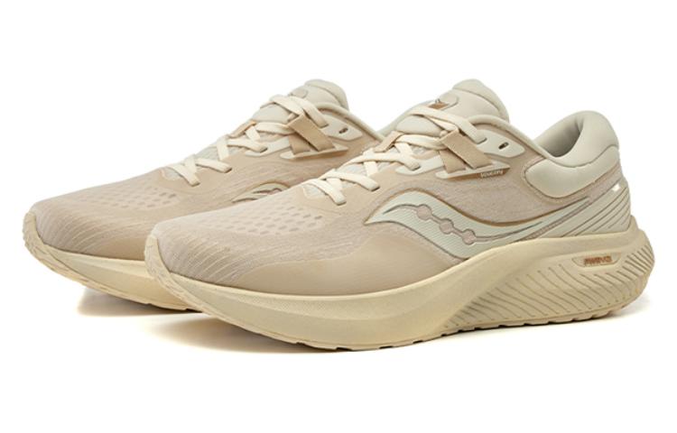 Saucony Surge Cushioning Slip Resistant Abrasion Resistant Low top Running Shoes Unisex Beige