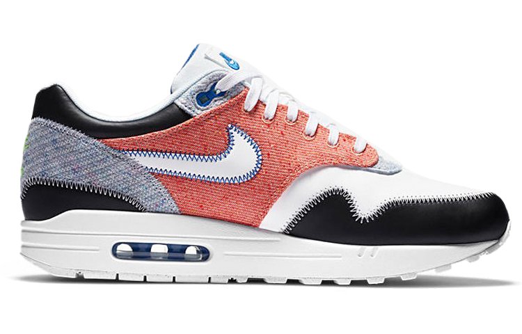 Мужские кроссовки Nike Air Max 1 (черно-оранжевые) — фото 2
