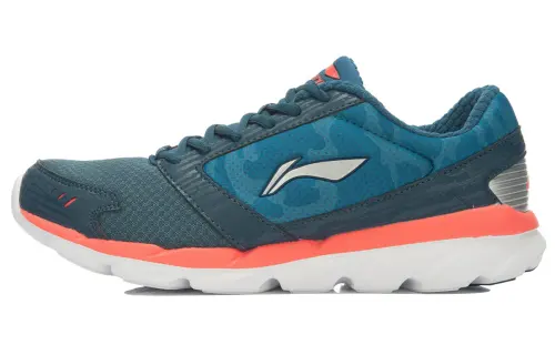 Li Ning Textile, Synthetic Leather Slip Resistant Cushioning Abrasion Resistant Lightweight Low top Running Shoes Men's