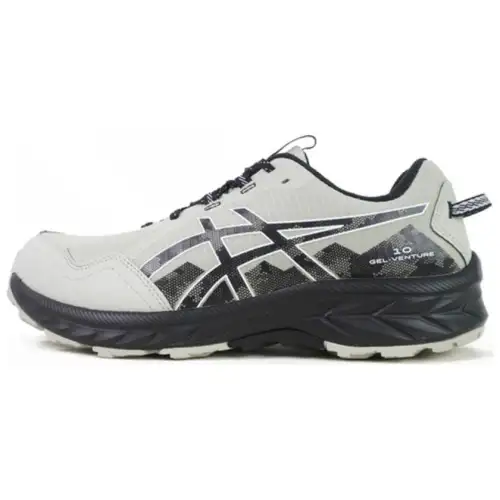 Asics GEL VENTURE 10 Comfortable Abrasion Resistant Low top Running Shoes Men's Gray Black