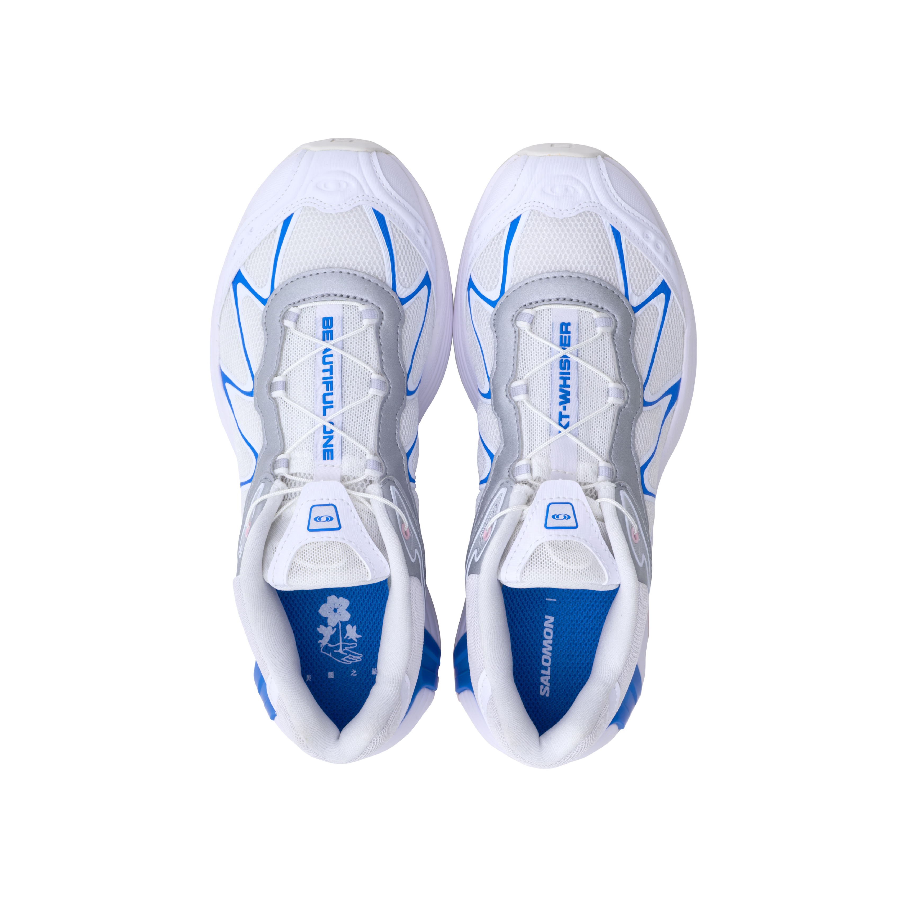 SALOMON XT WHISPER Cushioning Coverage Support Low top Running Shoes Unisex White Blue