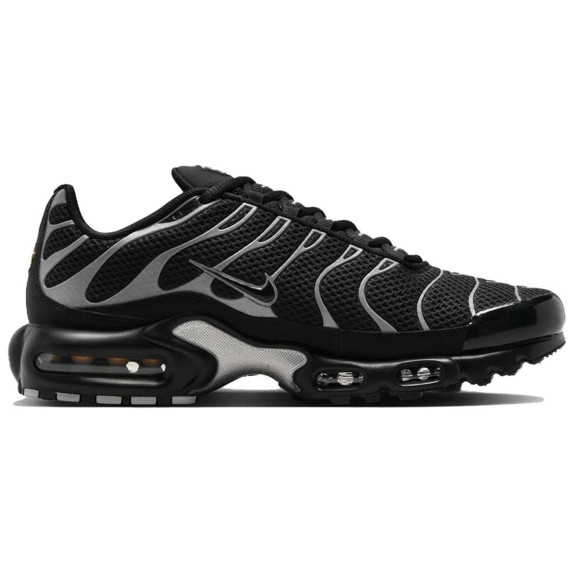 Nike Air Max Plus Premium Black Reflective Silver